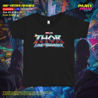 เสื้อยืด พิมพ์ลายภาพยนตร์ Thor Love And Thunder 3 Premium 24s สําหรับเด็กผู้ชาย