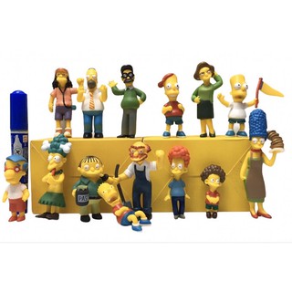 โมเดล Simpsons ซิมซัน ชุด 14 ตัว ความสูง 7-10 cm (kyjj)