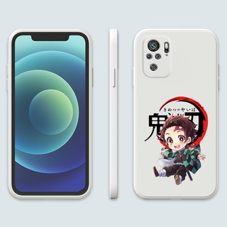 เคสโทรศัพท์มือถือ ซิลิโคน กันกระแทก ลายการ์ตูนดาบพิฆาตอสูร สําหรับ Xiaomi Redmi Note 10 11 k20 k30 k40 Pro 4G 5G Phone Casing  Silicon Fashion Camera Lens Protector Full Cover simple Liquid silicone Cases