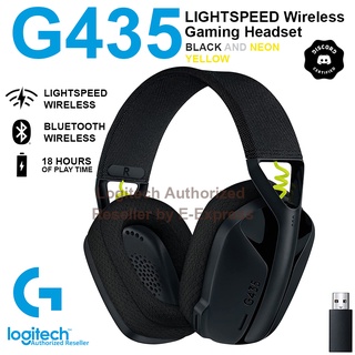 Logitech G435 Lightspeed Wireless Gaming Headset (Black &amp; Neon) หูฟังเกมมิ่งไร้สาย ของแท้ ประกันศูนย์ 2ปี