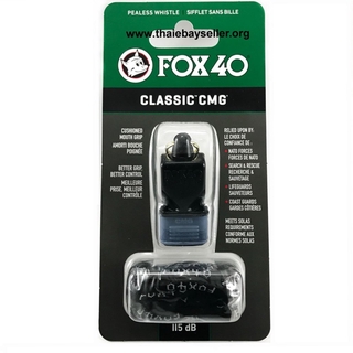 📣ขนส่งฟรี📣นกหวีด Fox40 Classic CMG (สีดำ) นกหวีด นกหวีดพลาสติก นกหวีดผู้ตัดสินกีฬามืออาชีพ นกหวีดปลาโลมา