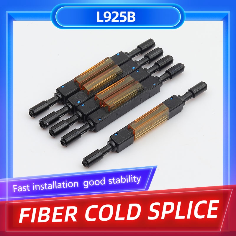 ตัวเชื่อมต่อไฟเบอร์ออปติก L925B Bare Fiber Optic Drop Cable Splice Butt Bare Mechanical Splice Sub Connector 5 ชิ้น