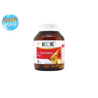 BOONE L-Carnitine Plus 30S แอล คาร์นิทีน พลัส 30 เม็ด, L-CARNITINE 500