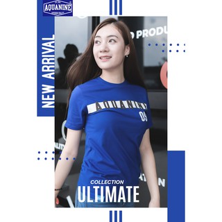 AQUANINE เสื้อยืด รุ่น ULTIMATE เสื้อยืดผู้หญิง ( สีน้ำเงิน ) ลิขสิทธิ์แท้