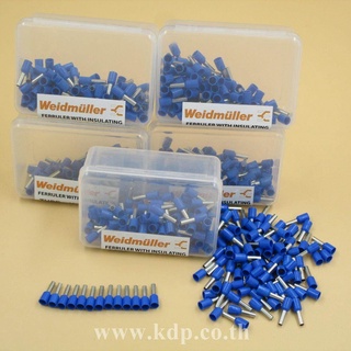 หางปลาหุ้ม แบบหุ้มปลายสาย Size : 2.5 Sqmm.รุ่น PKC 2512 สีน้ำเงิน (500 ชิ้น)