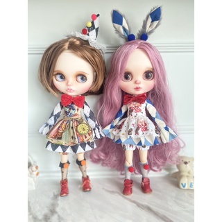 ชุดตุ๊กตาแฟนตาซี ชุดตุ๊กตาวันเดอร์แลนด์ ชุดตุ๊กตาบลายธ์ Fantacy set dress for Blythe ขนาด 30 ซม.