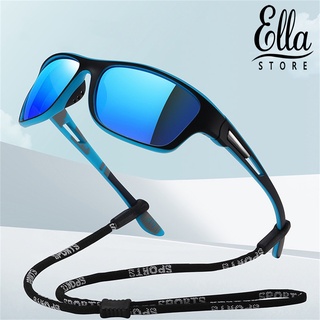 Ellastore123 แว่นตากันแดด เลนส์โพลาไรซ์ PC ป้องกันแสงสะท้อน พร้อมแผ่นรองจมูก สําหรับทุกเพศ