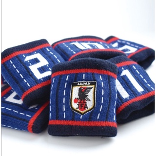 ปลอกผ้ารัดข้อมือปักลาย SAMURAI BLUE OFFICIAL GOODS ©JFA ของใหม่ นำเข้าจาก JAPAN