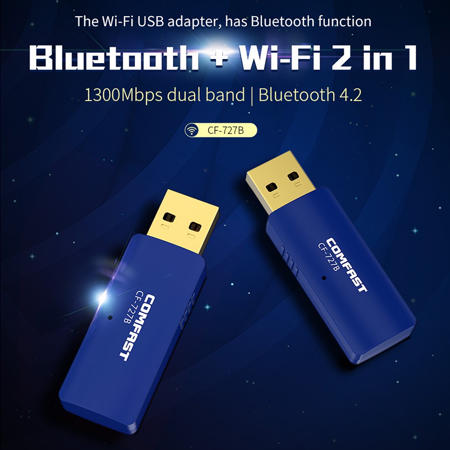 Comfast 1300Mbps 5G+2.4G Dual Band USB Wifi transmitter external network card Wifi receiver