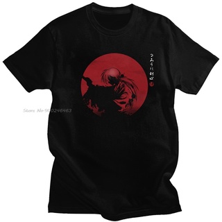 เสื้อยืดสีขาวผู้ชาย - ขายส่ง Rurouni Kenshin การ์ตูนอะนิเมะสันทนาการฮิมุระเคนชินดาบมนุษย์ซามูไรเสื้