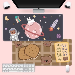 ❤️Mouse pad แผ่นรองเมาส์ แผ่นรองเมาส์ขนาดใหญ่ลายการ์ตูน การพิมพ์ที่สวยงาม 90*40 ซม.