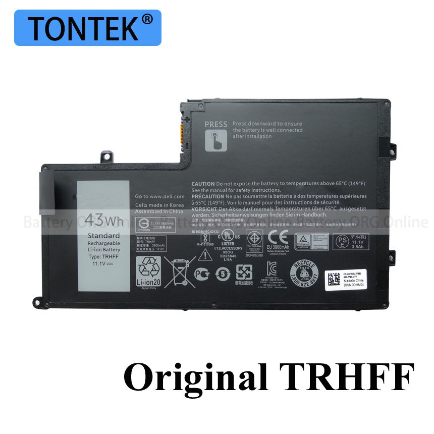 Dell แบตเตอรี่ TRHFF (สำหรับ INSPIRON 15 5000 5547 5445 5448 5545 5547 ...