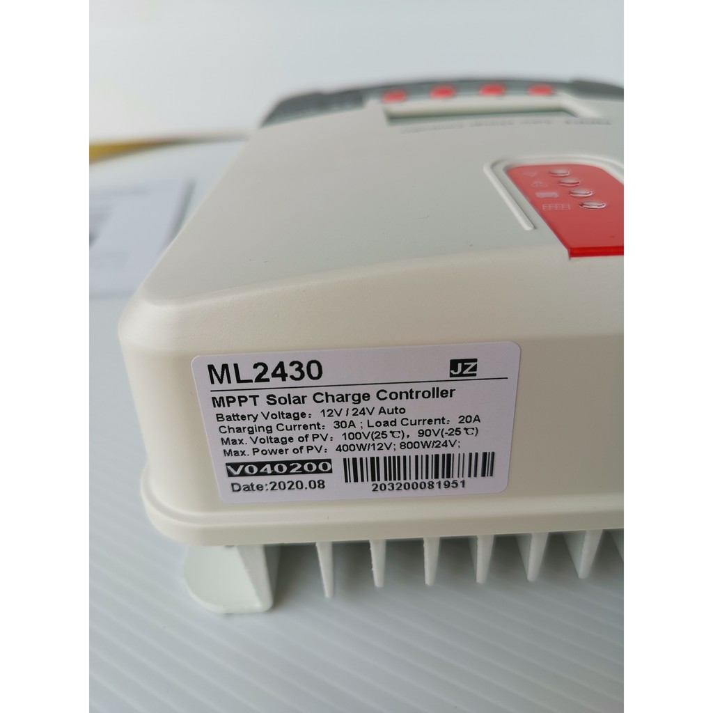 โซลาร์ชาร์จ MPPT 12/24V 30A Solar Charge Controller MPPT30A รุ่นML2430 ...