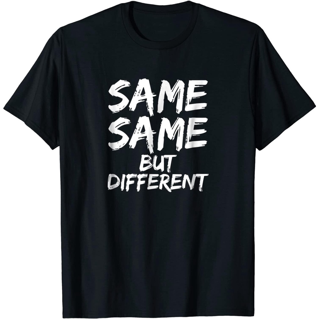 T-Shirtเสื้อยืดคอวี ผ้าฝ้าย พิมพ์ลาย Same But Different สไตล์ไทย สําหรับผู้ชาย S-5XL
