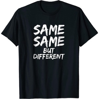 เสื้อยืดคอวี ผ้าฝ้าย พิมพ์ลาย Same But Different สไตล์ไทย สําหรับผู้ชาย