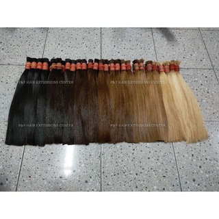 ผมแท้ ขายส่ง ครึ่งกิโล ไซส์ 20 (38-40 CM) 5-6 มัด ขึ้นอยู่ที่น้ำหนักผม