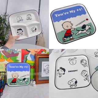 จาน snoopy peanuts 2 ลาย