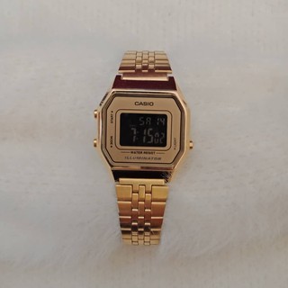 Casio Vintage LA680WGA-9BDF นาฬิกาข้อมือผุ้หญิง นาฬิกาคาสิโอ้