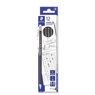 Staedtler Mark-2B exam pencils ชุดดินสอทำข้อสอบ มาร์ส 2B FSC 100% มี 12 แท่ง