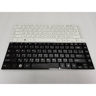 KEYBOARD TOSHIBA คีย์บอร์ด TOSHIBA Satellite L40-A, L40D-A, L40T-A สีขาวสีดำ(ไทย อังกฤษ)