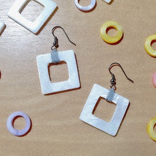 Handmade Earrings ต่างหูแฮนด์เมด งานเซรามิกแรนดอมคัต