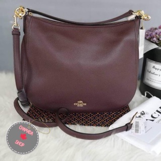 🍃Coach 58036 Oxblood Pebble Leather Chelsea 32 Hobo Shoulder