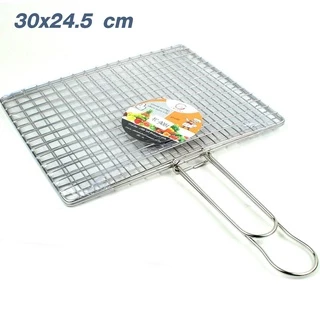 ตะแกรงสแตนเลส ตะแกรงปิ้งย่าง ขนาด 30 หรือ 33 ซม. รุ่น Fish-seafood-griller-grill-00A-TC