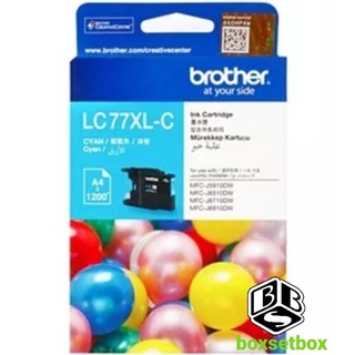 หมึก Brother LC77XL-C สีฟ้าใช้กับ MFC-J5910DW/6510DW/6710DW/6910DW