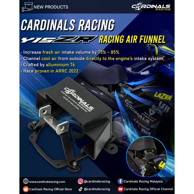 กรวยลมเคลื่อนที่/ท่อแข่ง Cardinals, Y15ZR/ Y16ZR