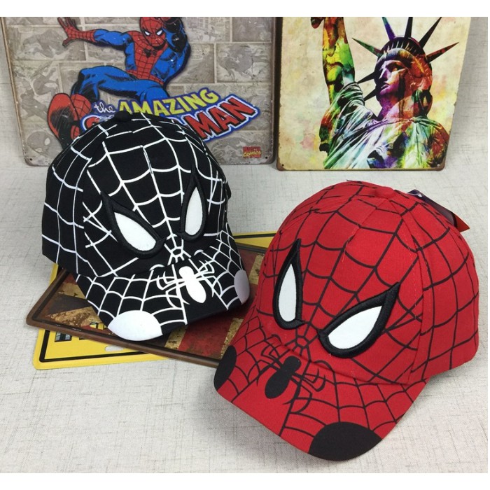สินค้าพร้อมส่ง หมวกเด็ก หมวกแฟชั่น หมวกแก๊ป สไปเดอร์ Baby hat หมวกเด็กผู้ชาย