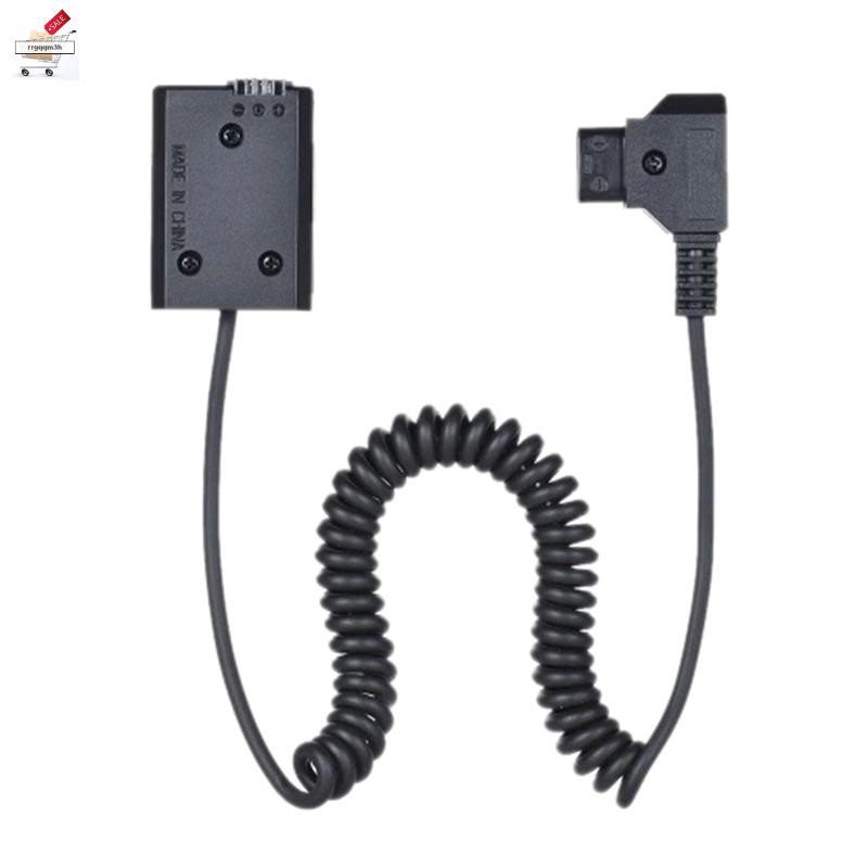 V-Mount / Anton Bauer D-Tap ถึง NP-FW50 DC Coupler Power Dummy แบตเตอรี่อะแดปเตอร์ Coiled สําหรับ So