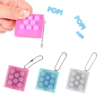 Child Mini Bubble Sound Toy Endless Pop Pop Infinite Bubble Wrap Relieve Stress Key Chain Toys