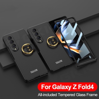 เคสโทรศัพท์มือถือแบบแข็ง ผิวด้าน บางมาก พับได้ 360 องศา สําหรับ Samsung Galaxy Z Fold 4 Z Fold4 4