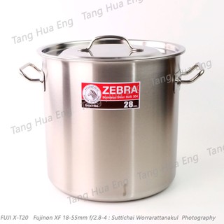 zebra หม้อสตูว์สเตนเลส  Cheffy ขนาด 28x28 ซม. ตราหัวม้าลาย