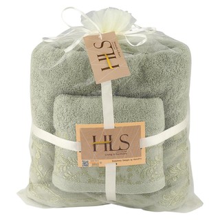 towel TOWEL SET HOME LIVING STYLE ABEL GREEN (2PCS/PACK) Towel, robe toilet ผ้าเช็ดตัว ชุดผ้าขนหนู HOME LIVING STYLE ABE