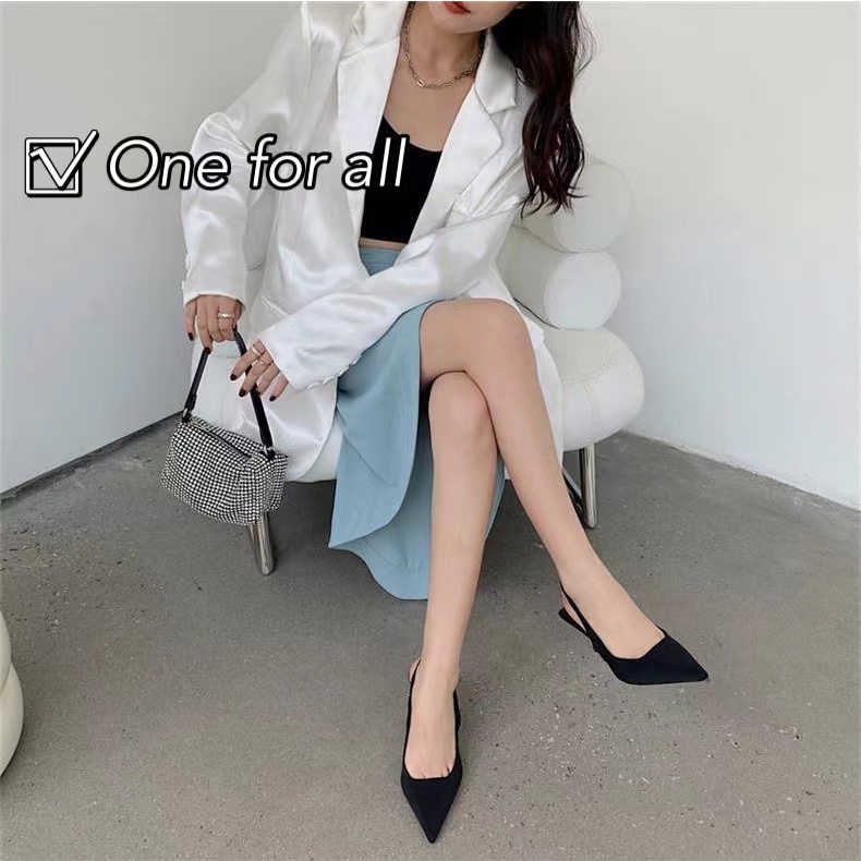 🌟 พร้อมส่ง🌟TX314 รองเท้าส้นสูง ทรงหัวแหลม สูง3นิ้ว รุ่นเสริมบุคลิกให้ดูเก๋ ช่วยให้เท้าดูเรียวสวย ดูแพงมากก