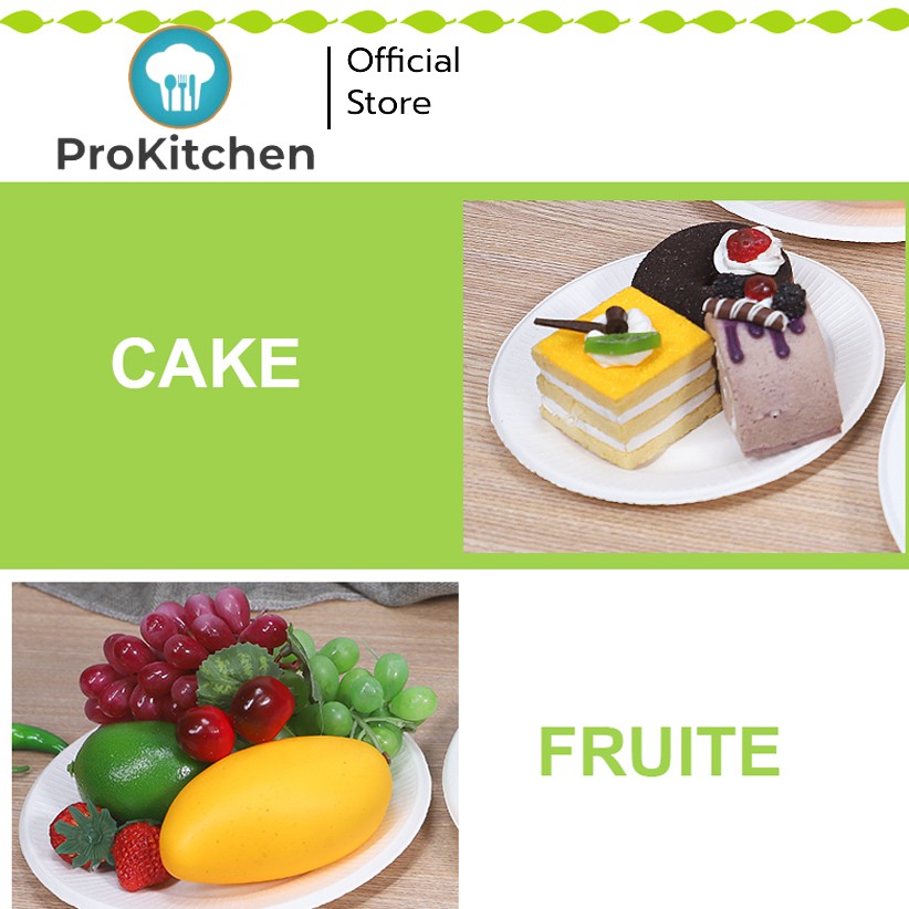Kudzun จานกระดาษ ขนาด 9 "บรรจุ 50 ใบ ProKitchen