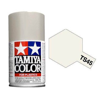 สีสเปรย์ TAMIYA TS-45 Pearl White (100 ml)