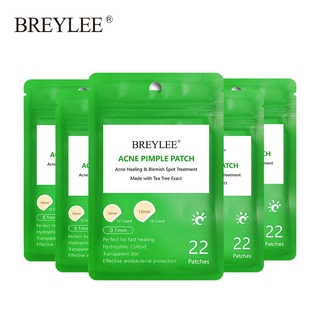 BREYLEE แผ่นมาสก์หน้า สำหรับกำจัดสิว 5 ชิ้น