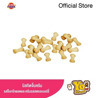 ขนมโยเฟรนคัพ [1 แพ็ค] ขนมบิสกิตแท่งพร้อมครีมช็อกโกแลตและสตรอเบอร์รี /ขนาด 15 กรัม x 12 ชิ้น I ขนม ช็อกโกแลต คุกกี้ ขนม