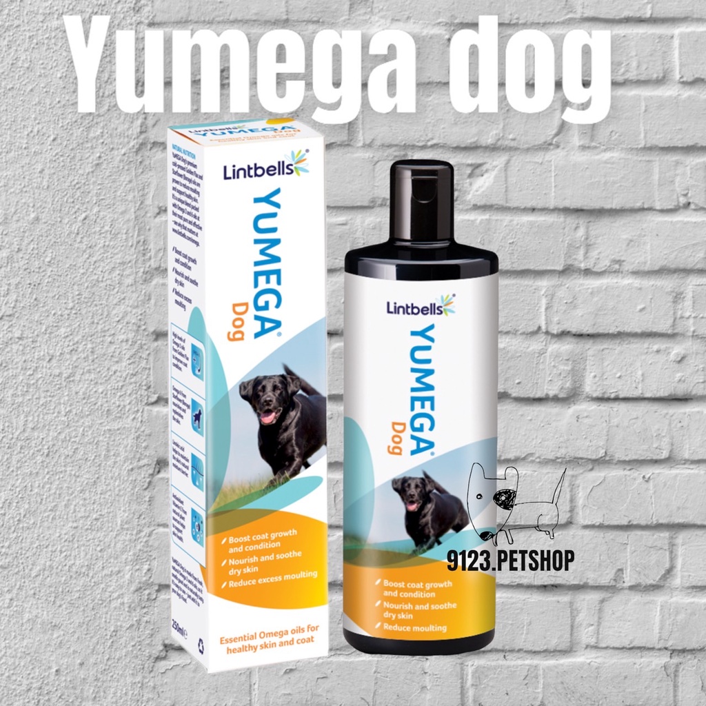 YuMEGA Dog 500ml.(EXP.06/03/2023 )ผลิตภัณฑ์อาหารเสริมบำรุงผิวหนังและเส้นขน ขนสวยภายใน7วัน ได้รับรางว