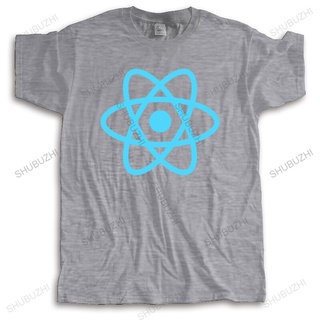 ถูกสุดๆเสื้อยืดคอกลม ผ้าฝ้าย พิมพ์ลาย Coder Developer Programmer React Js Javascript Library สไตล์มินิมอล แฟชั่นฤดูร้อน