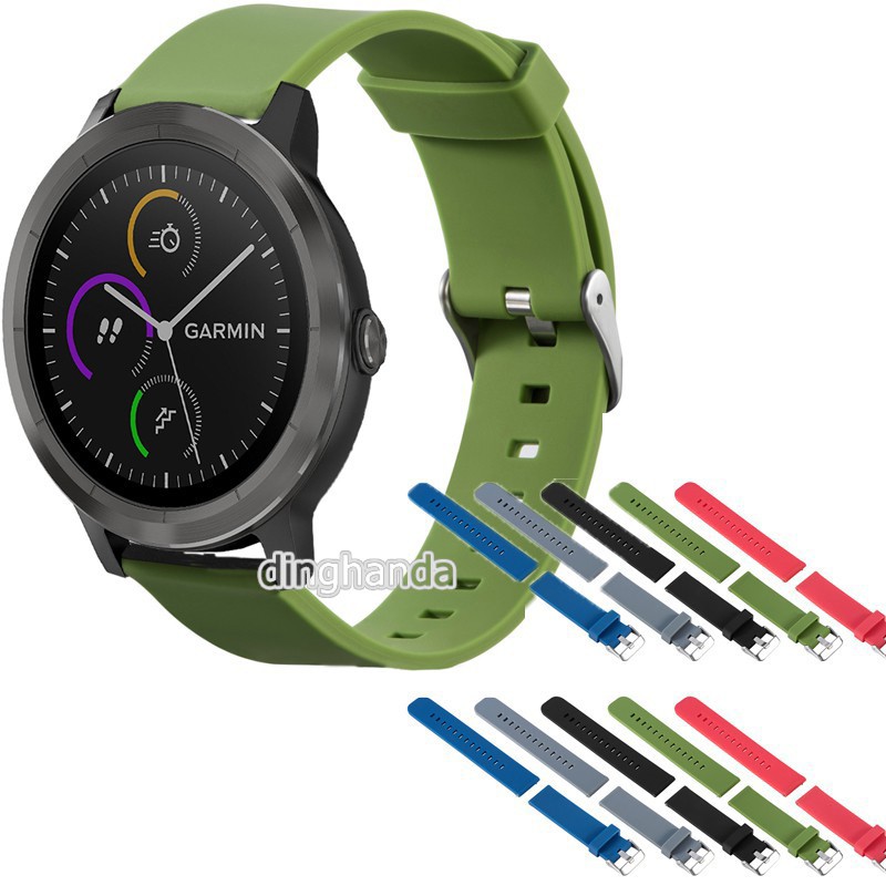 สายคล้องคอซิลิโคนอ่อนสำหรับ Garmin Vivoactive 3 5 Active 5