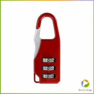 Smileshop กุญแจล็อคกระเป๋าเดินทาง แบบตั้งรหัส 3หลัก กุญแจล็อคเอนกประสงค์ Luggage lock