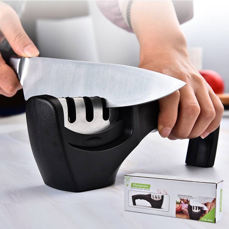🔪 แท่นลับมีด ที่ลับมีด กรรไกร อุปกรณ์ลับของ 3in1 คมมาก Knife Sharpene ส่งทุกวันจ-ส😊40120 olbighome.