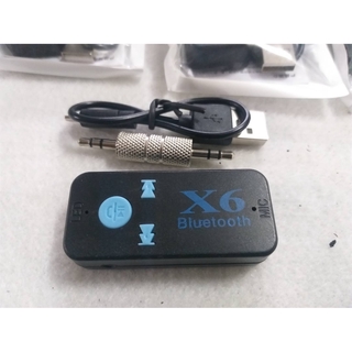 X6 Wireless Bluetooth Receiver BT 4.2 Handsfree 3.5 mm Audio Adapter(โกดังไทย)