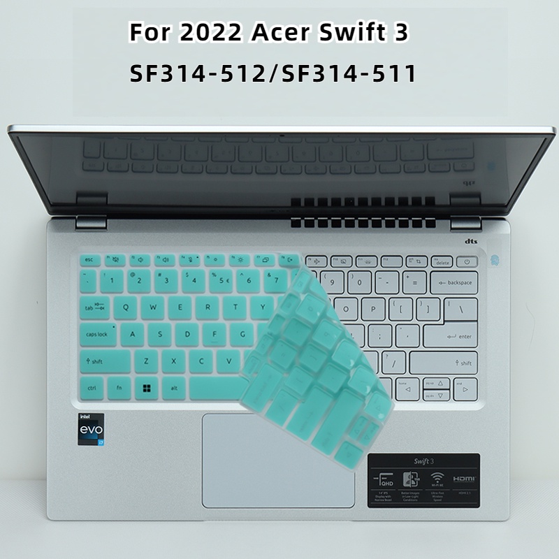 ฟิล์มซิลิโคนป้องกันคีย์บอร์ด สําหรับ 2022 Acer Swift 3 14 SF314-512 N21C2 14 นิ้ว 12th Gen i7 SF314-511 SF314-44