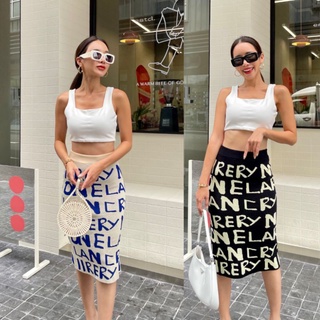 FONTS SKIRT🔥กระโปรงไหมพรม พิมพ์ลายฟร้อนทั้งตัว🔥