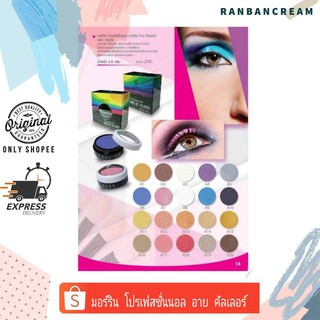 (เม็ดสีแน่น/คมชัด/ติดทน)MORRIN Professional Eyes Coours / มอร์ริน โปรเฟสชั่นนอล เมคอัพ อาย คัลเลอร์