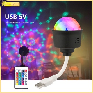 [LBE] USB แบบพกพา Starry Diamond Projection Night Light Plug And Play รีโมทคอนโทรล RGB LED Ambient Light สำหรับห้องนอนเด็ก Decor